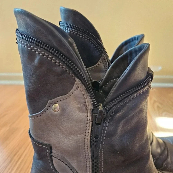 Dkode Women's Boho Leather Vintage Style Zippered Retro Ankle Boots Size EU 38. - Picture 15 of 15